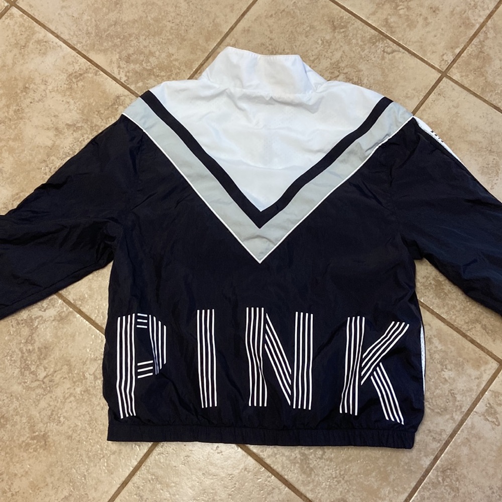 Pink Victoria’s Secret Black and Gray Windbreaker - Picture 8 of 8